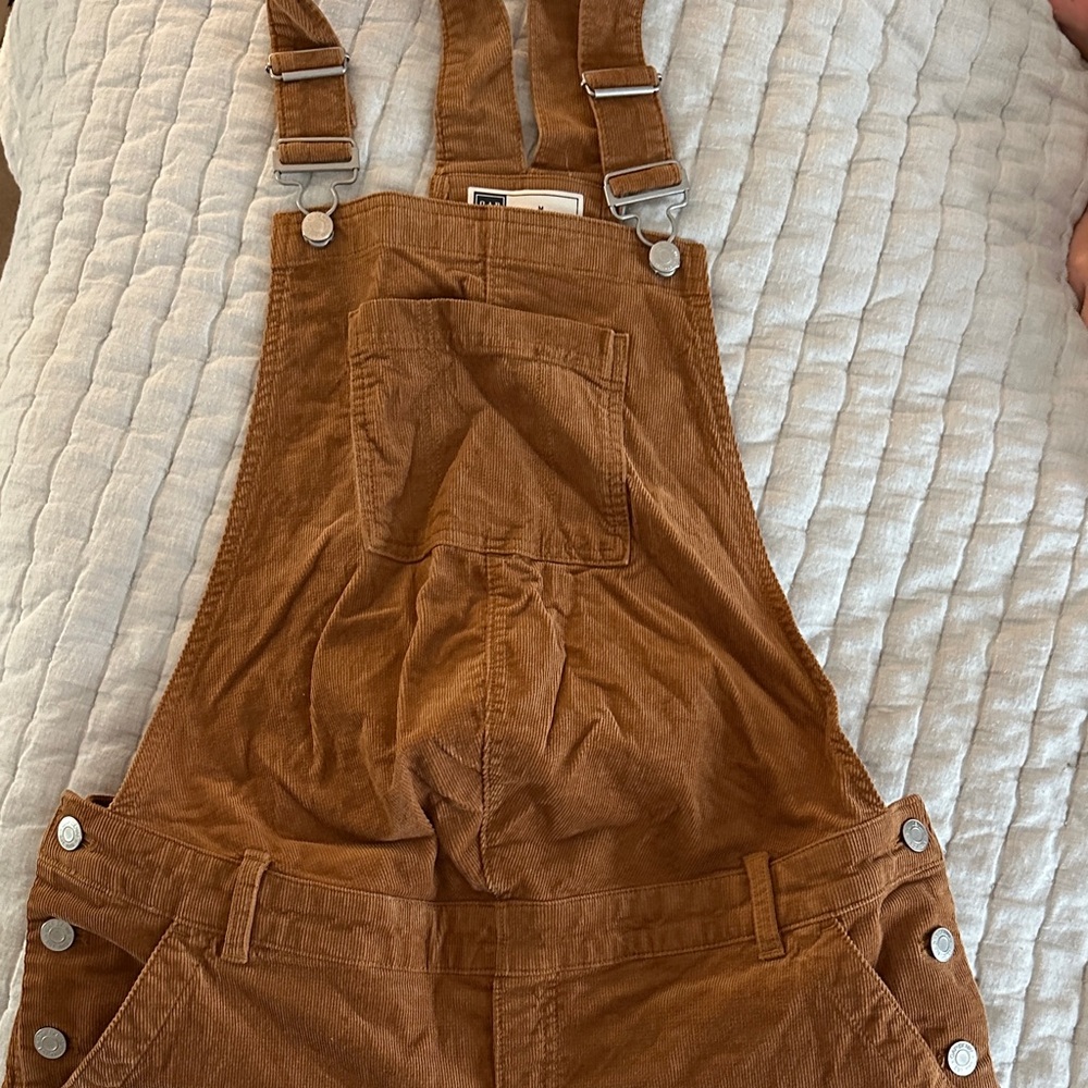 GAP Tan Corduroy Maternity Overalls